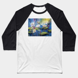 Water Lilies Baseball T-Shirt